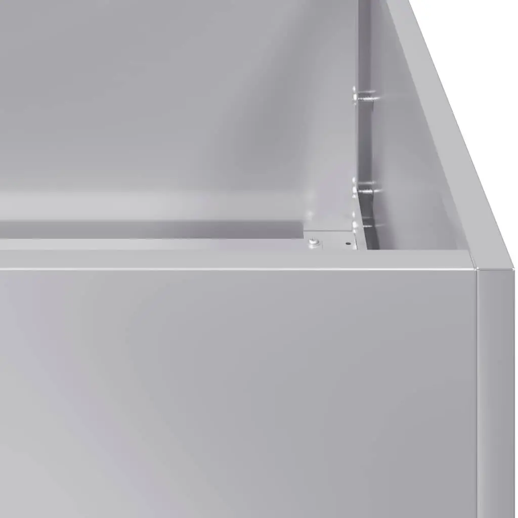 Galvanised Steel Planter 280x80x40cm for Outdoors