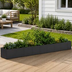 Your New Black Steel Planter Box for Outdoor Use