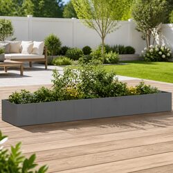 Your New Favorite Anthracite Steel Planter Box 360x80x40cm