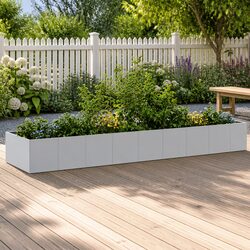 Friendly Galvanised Steel Raised Garden Bed for You 360x80x40cm