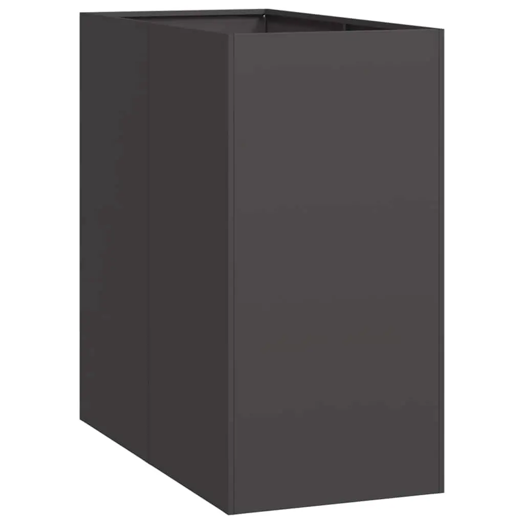 Steel Planter Box Black Raised Garden Bed 40x80x80 cm