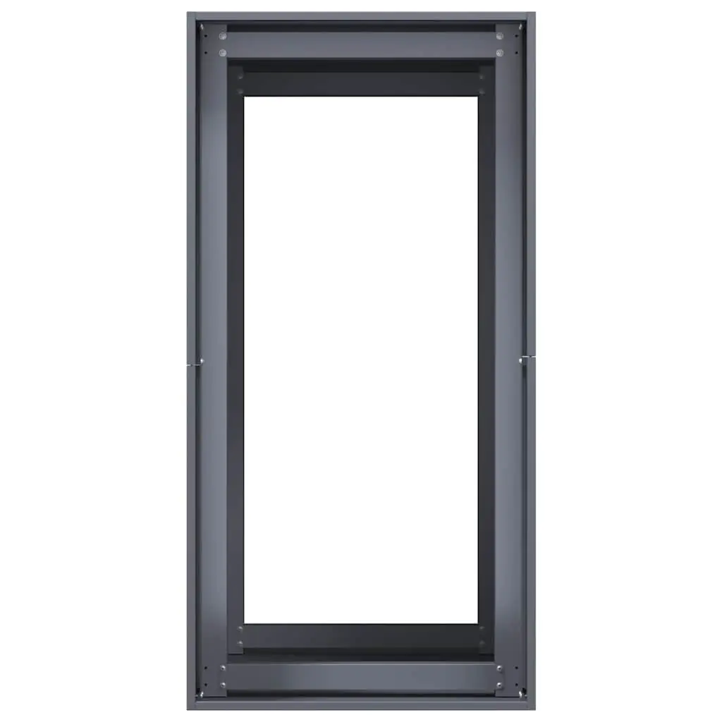 Raised Garden Planter Box Anthracite 40x80x80cm Steel Outdoor Flower Bed