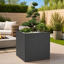 Create Your Garden with a Black Steel Planter Box