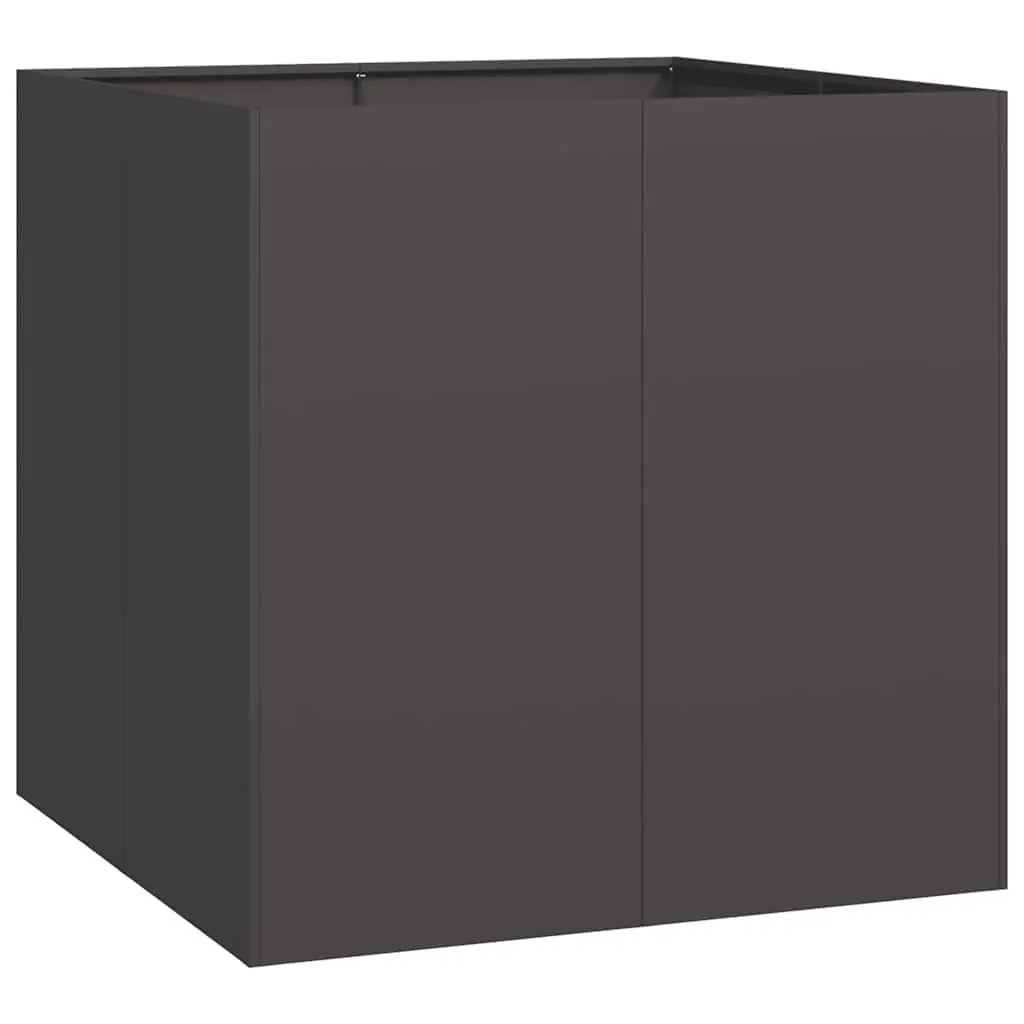 Steel Planter Box Black 80x80x80cm Raised Garden Bed Outdoor