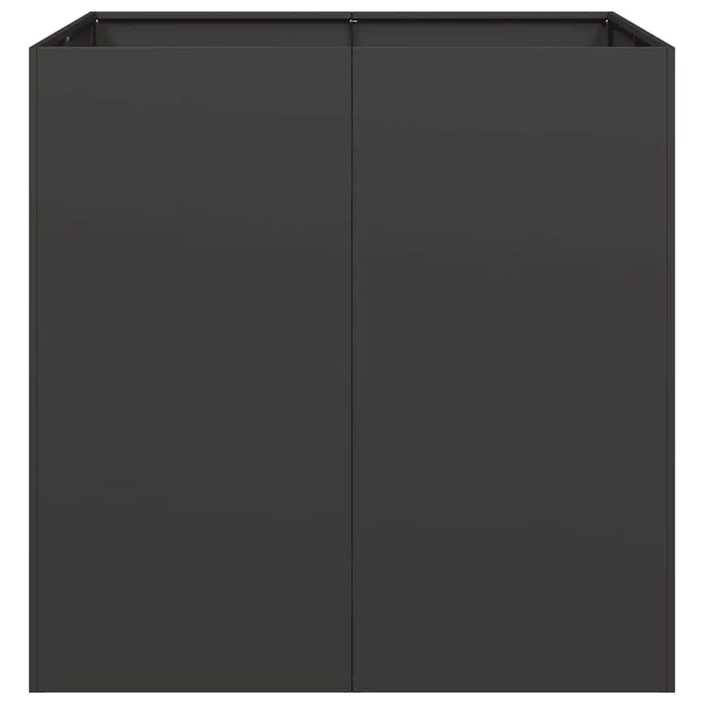 Steel Planter Box Black 80x80x80cm Raised Garden Bed Outdoor