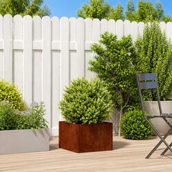 Weathering Steel Planter for Effortless Gardening
