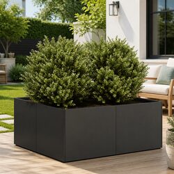 Friendly Steel Planter Box 80x80x30cm for Your Garden