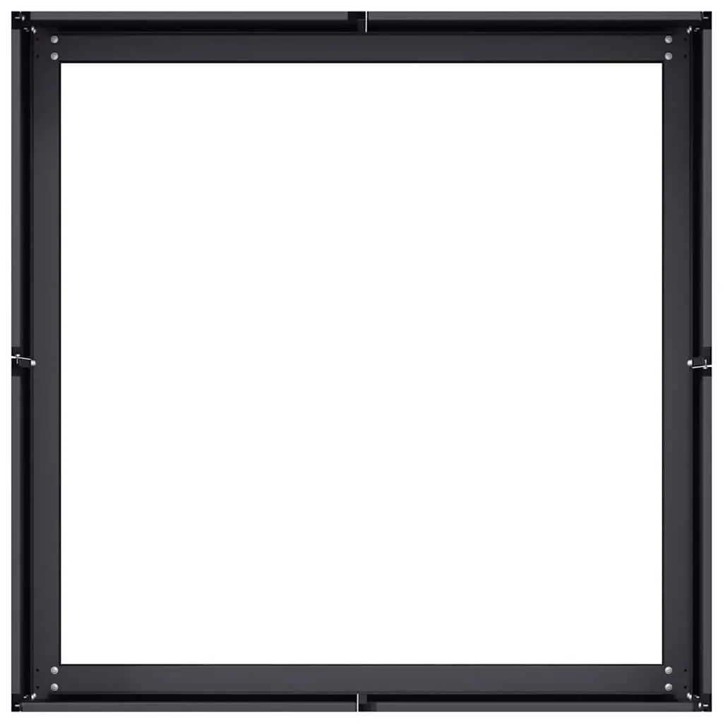 Steel Planter Box Black Raised Garden Bed 80x80x30cm