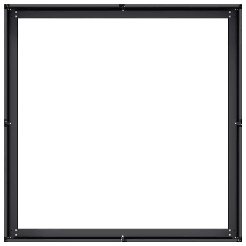 Steel Planter Box Black Cold-Rolled Steel 100x100x30 cm Raised Garden Bed Outdoor