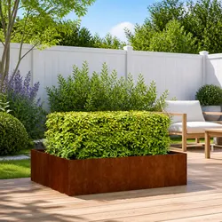 Your Perfect Raised Garden Planter Box 100x100x30cm Made of Weathering Steel