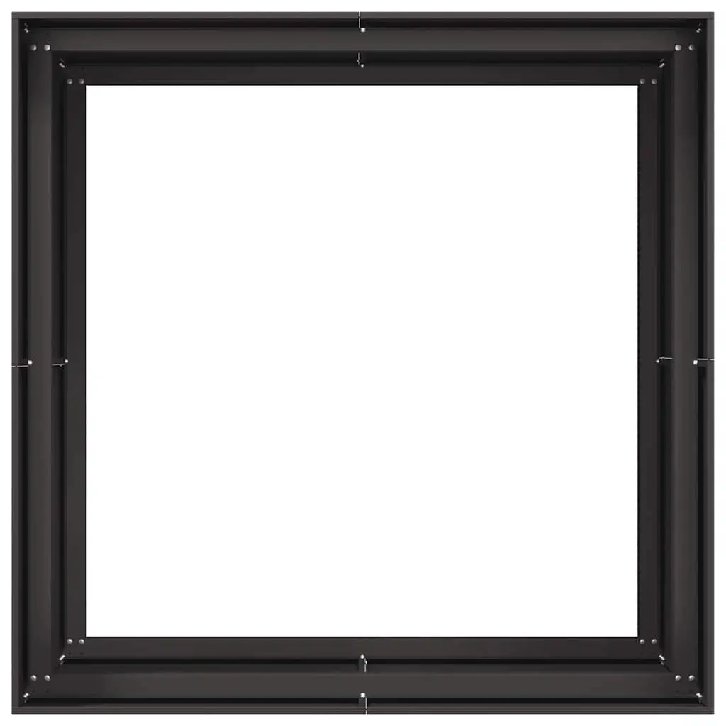 Steel Planter Box Black Cold-Rolled Steel 100x100x80 cm Raised Garden Bed
