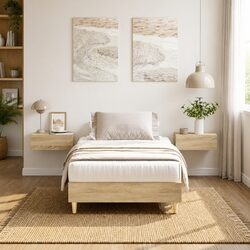 Your Sonoma Oak Bed Frame 90x190 cm Awaits