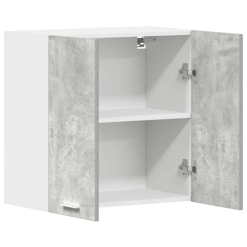 Kitchen Cabinet Grey Engineered Wood 60x31x60cm Wall-Mounted Storage Unit