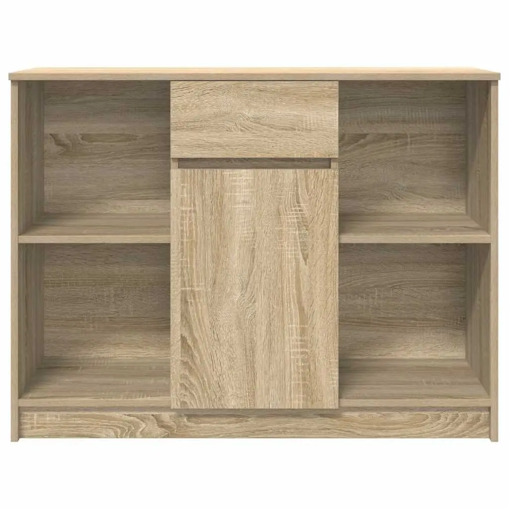 Sideboard Storage Cabinet with Drawer Brown Engineered Wood Buffet Hallway