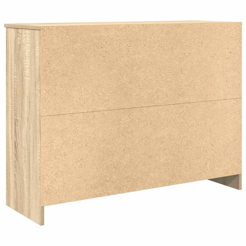 Sideboard Storage Cabinet with Drawer Brown Engineered Wood Buffet Hallway