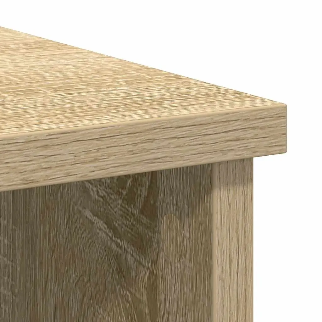 Sideboard Storage Cabinet with Drawer Brown Engineered Wood Buffet Hallway