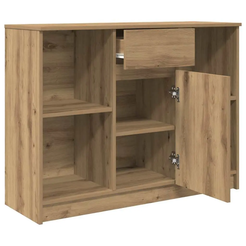 Sideboard Storage Cabinet Engineered Wood Brown 101x35x76 cm