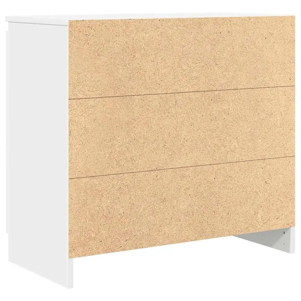 Sideboard Storage Cabinet White Engineered Wood 71 x 35 x 65 cm