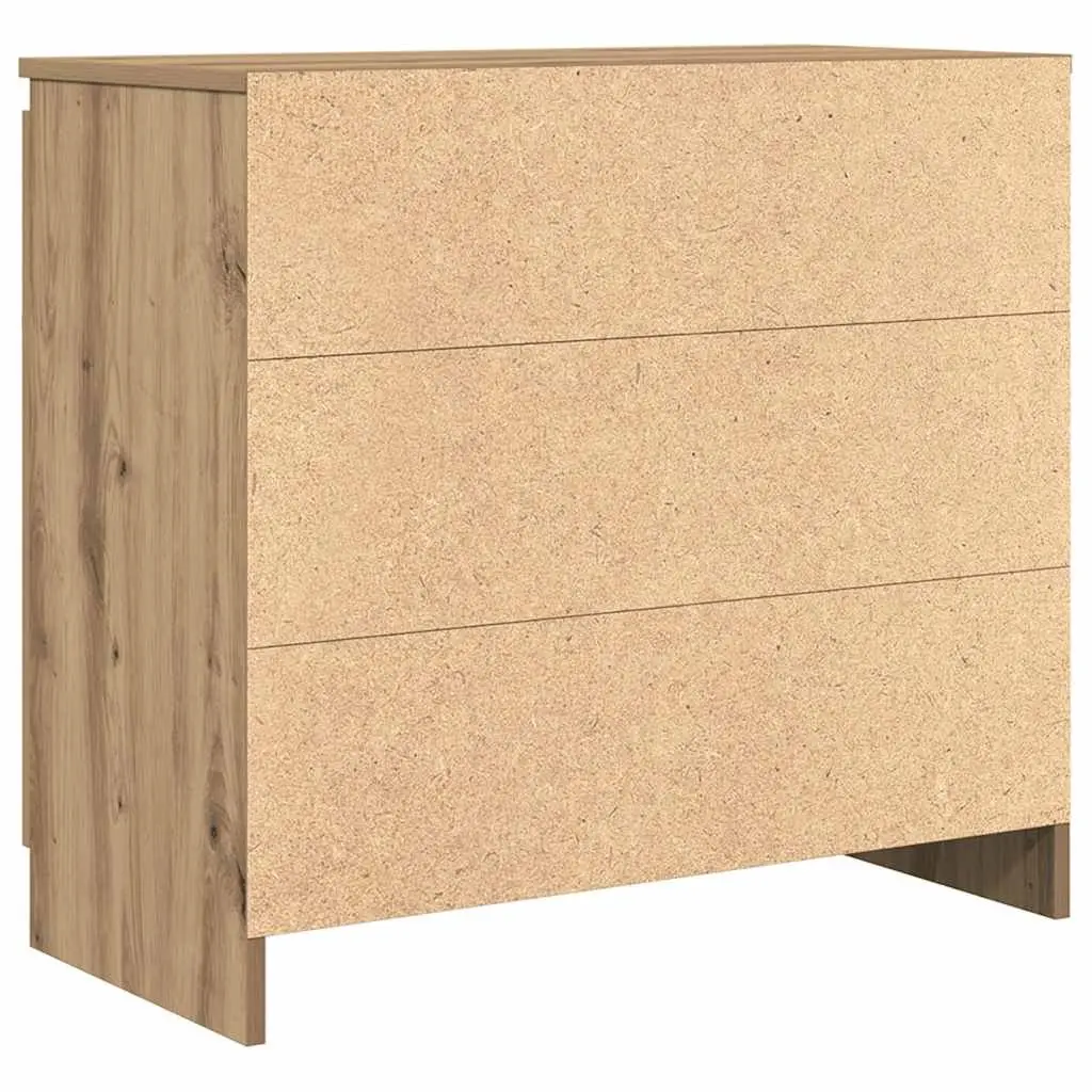 Sideboard Storage Cabinet with Drawer Brown Engineered Wood Buffet Organiser