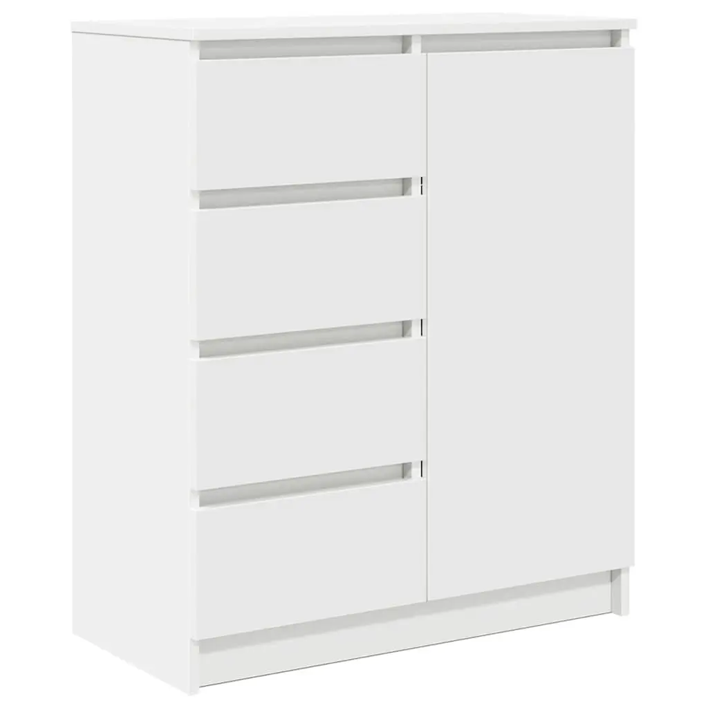 White Sideboard Cabinet with Drawers Shelf Door Storage Furniture Living Room