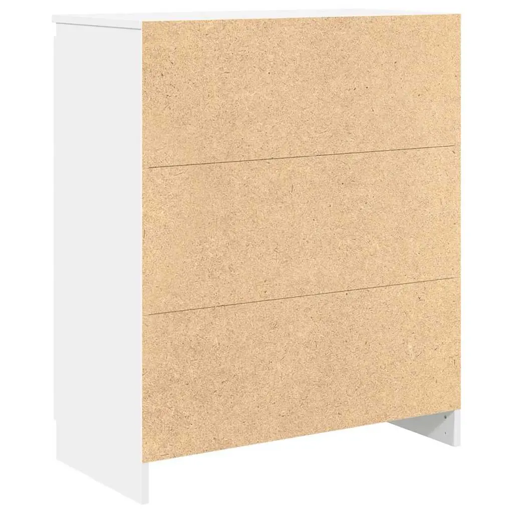 White Sideboard Cabinet with Drawers Shelf Door Storage Furniture Living Room