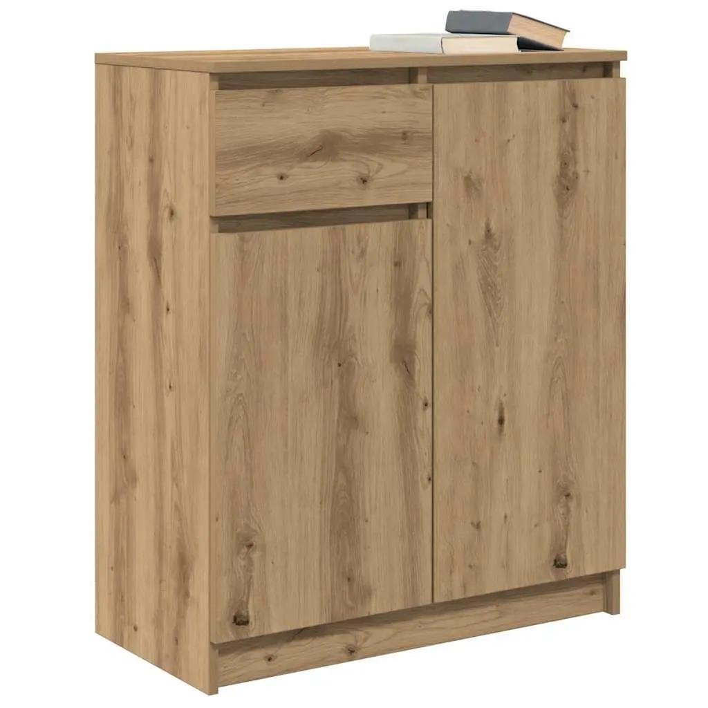 Sideboard Storage Cabinet Engineered Wood Brown 71W x 35D x 84H cm