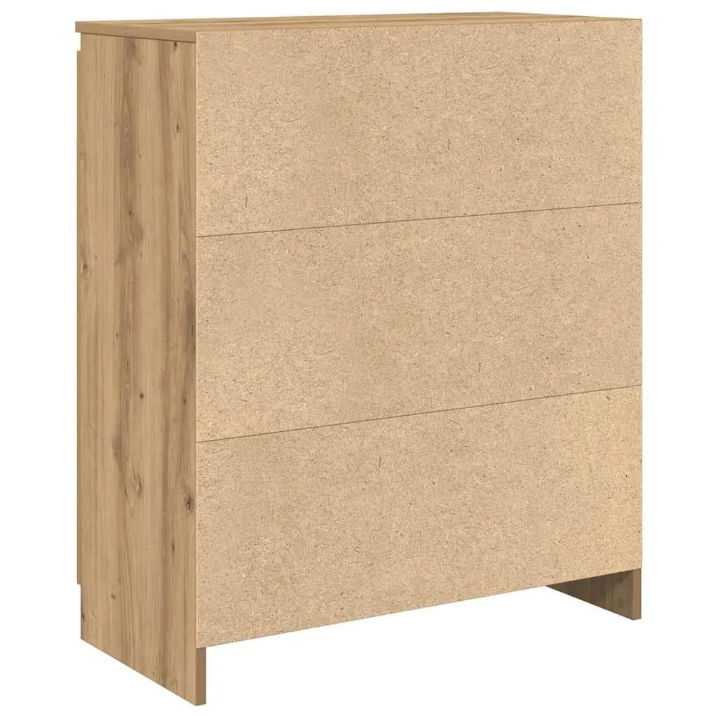 Sideboard Storage Cabinet Engineered Wood Brown 71W x 35D x 84H cm