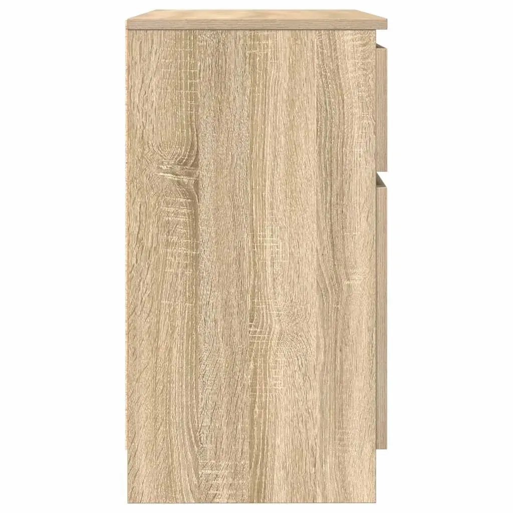 Sideboard with Drawer Brown Engineered Wood Storage Cabinet Living Room