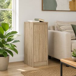 Sideboard Storage Cabinet Brown Engineered Wood Buffet Cupboard Furniture