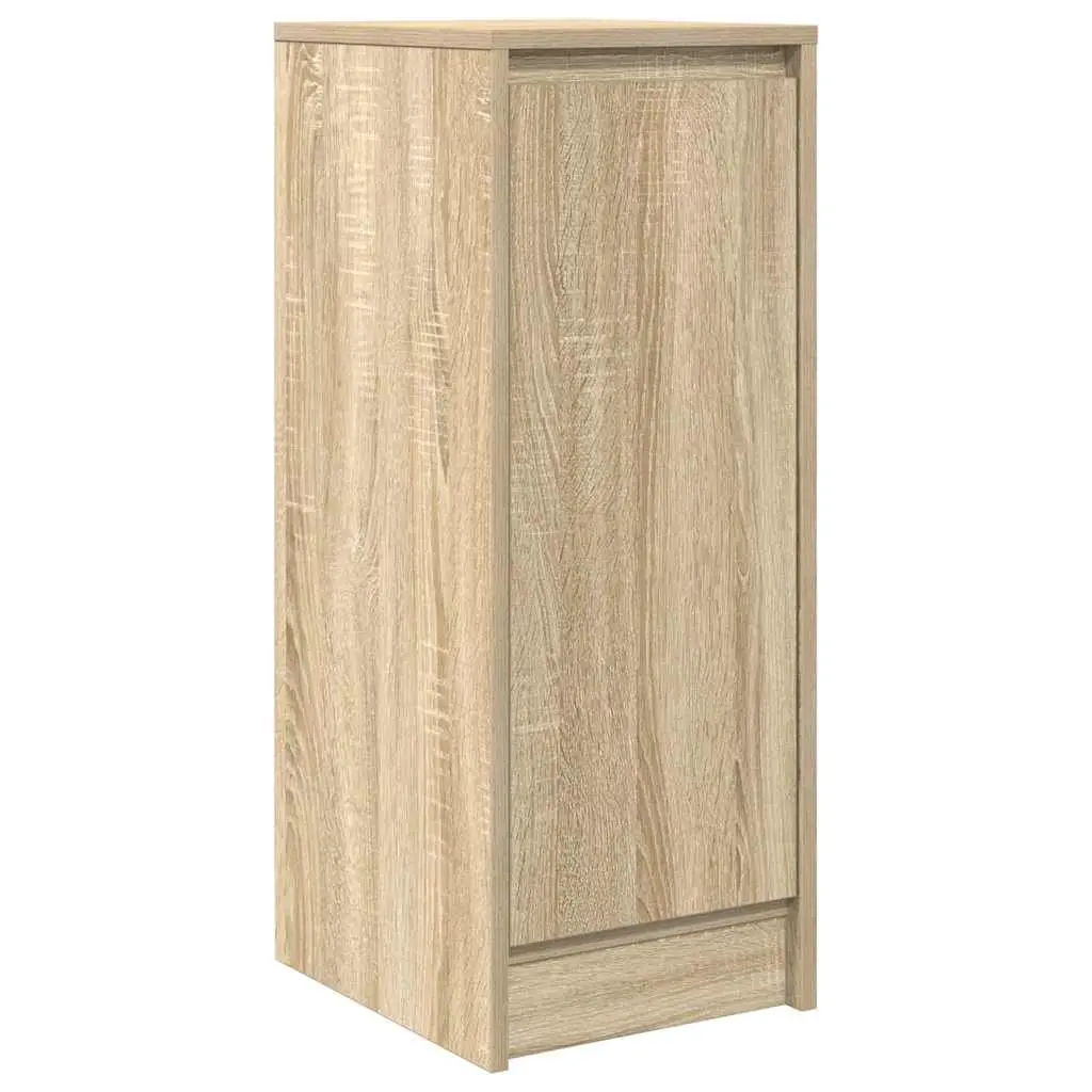 Sideboard Storage Cabinet Brown Engineered Wood Buffet Cupboard Furniture