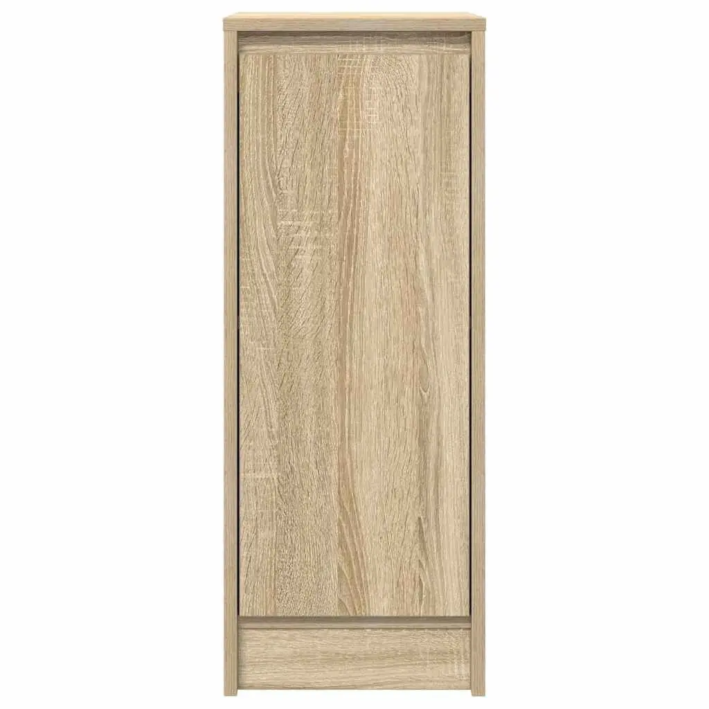 Sideboard Storage Cabinet Brown Engineered Wood Buffet Cupboard Furniture