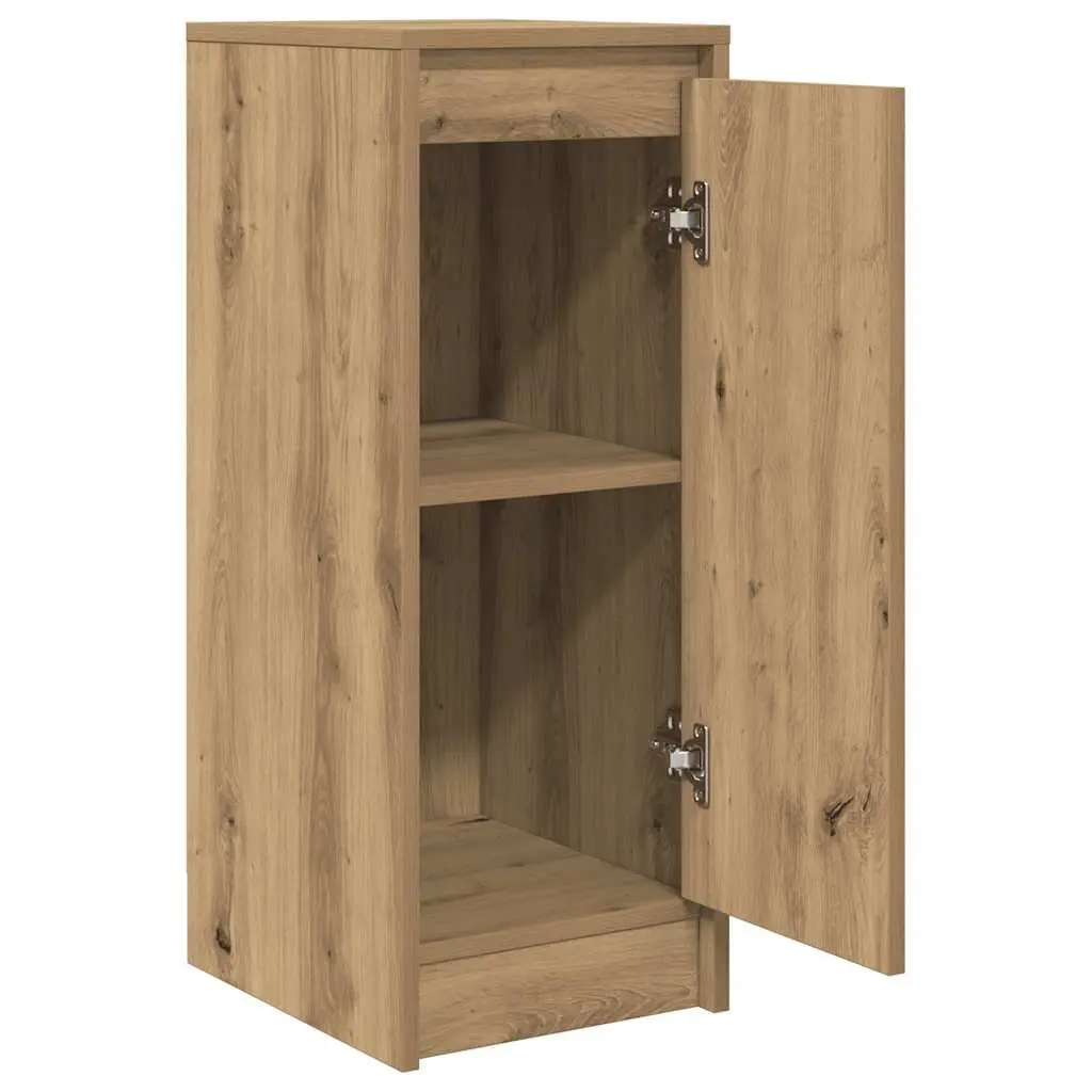 Sideboard Storage Cabinet Brown Engineered Wood Buffet Cupboard Door Organiser