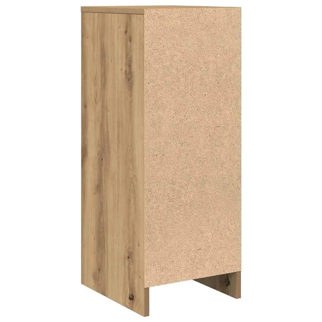 Sideboard Storage Cabinet Brown Engineered Wood Buffet Cupboard Door Organiser