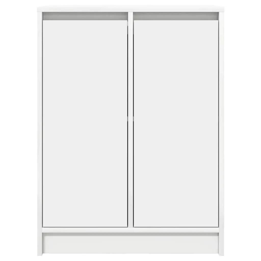 Sideboard Storage Cabinet White Engineered Wood 57L x 34W x 76H cm