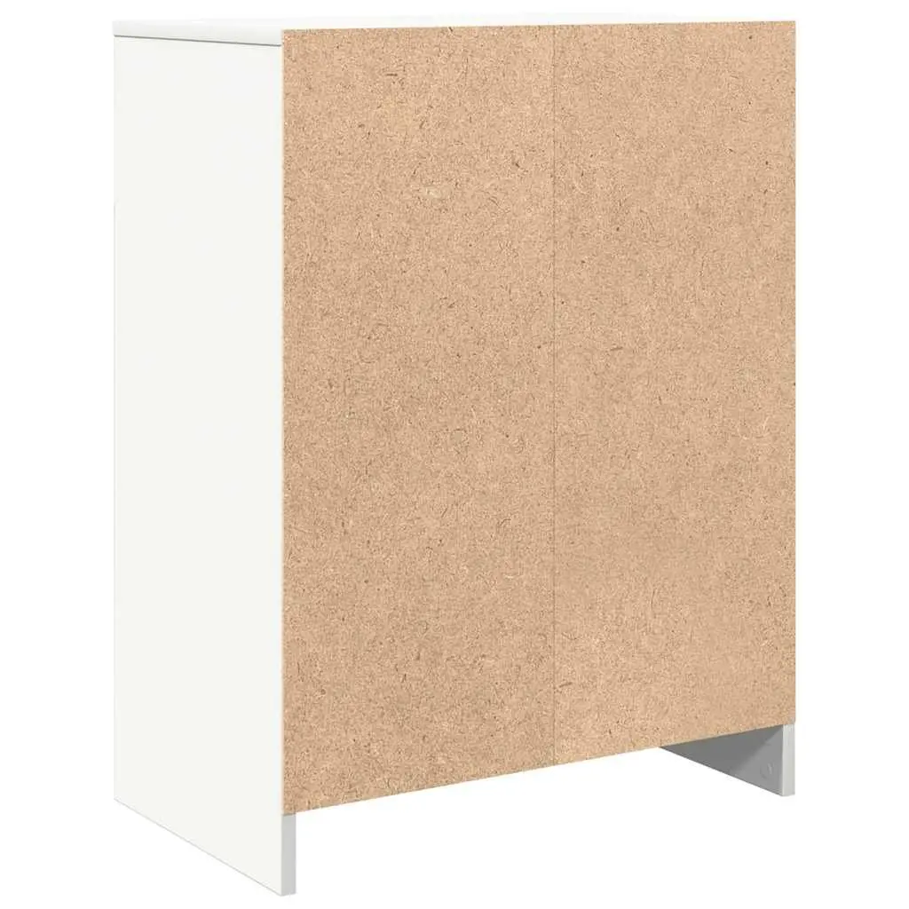 Sideboard Storage Cabinet White Engineered Wood 57L x 34W x 76H cm