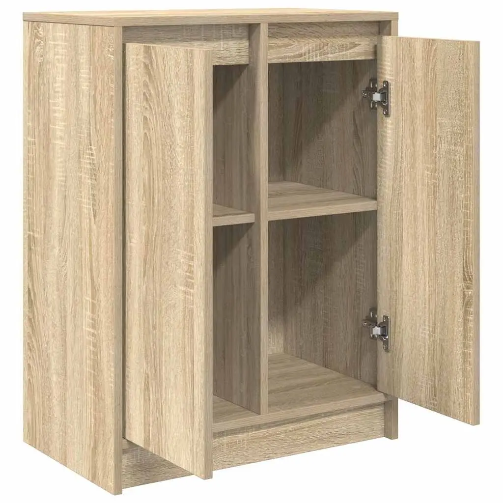 Engineered Wood Sideboard Brown Storage Cabinet 57x34x76cm