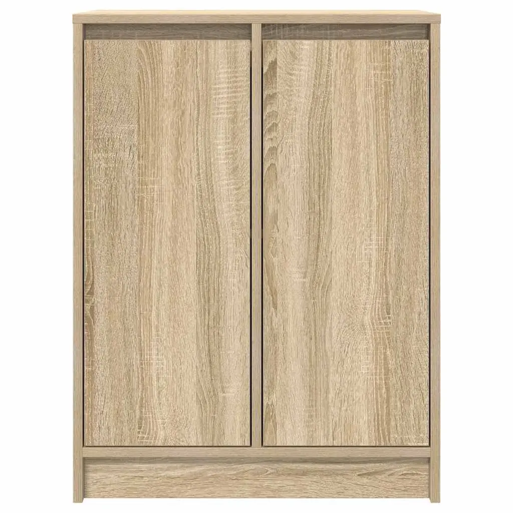 Engineered Wood Sideboard Brown Storage Cabinet 57x34x76cm