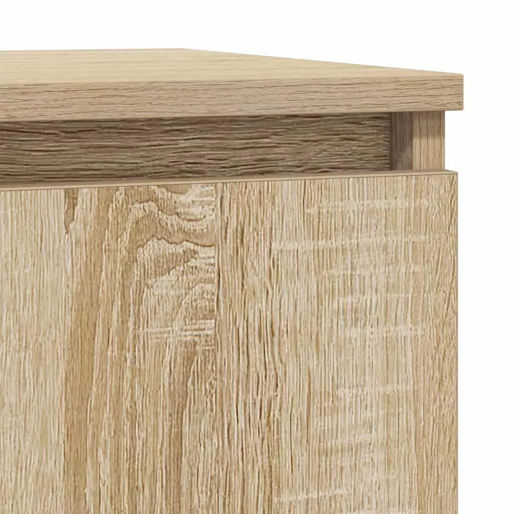 Engineered Wood Sideboard Brown Storage Cabinet 57x34x76cm