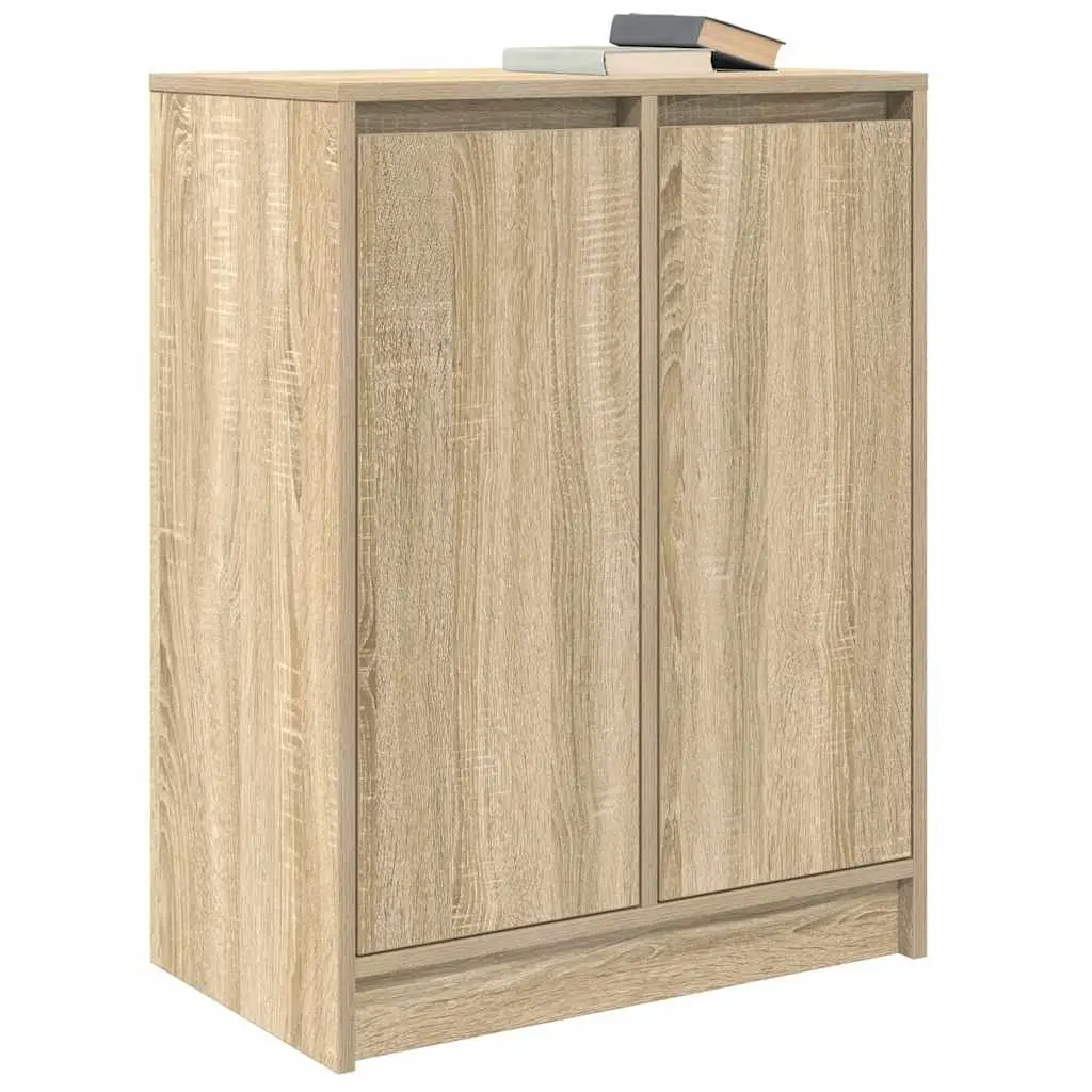 Engineered Wood Sideboard Brown Storage Cabinet 57x34x76cm