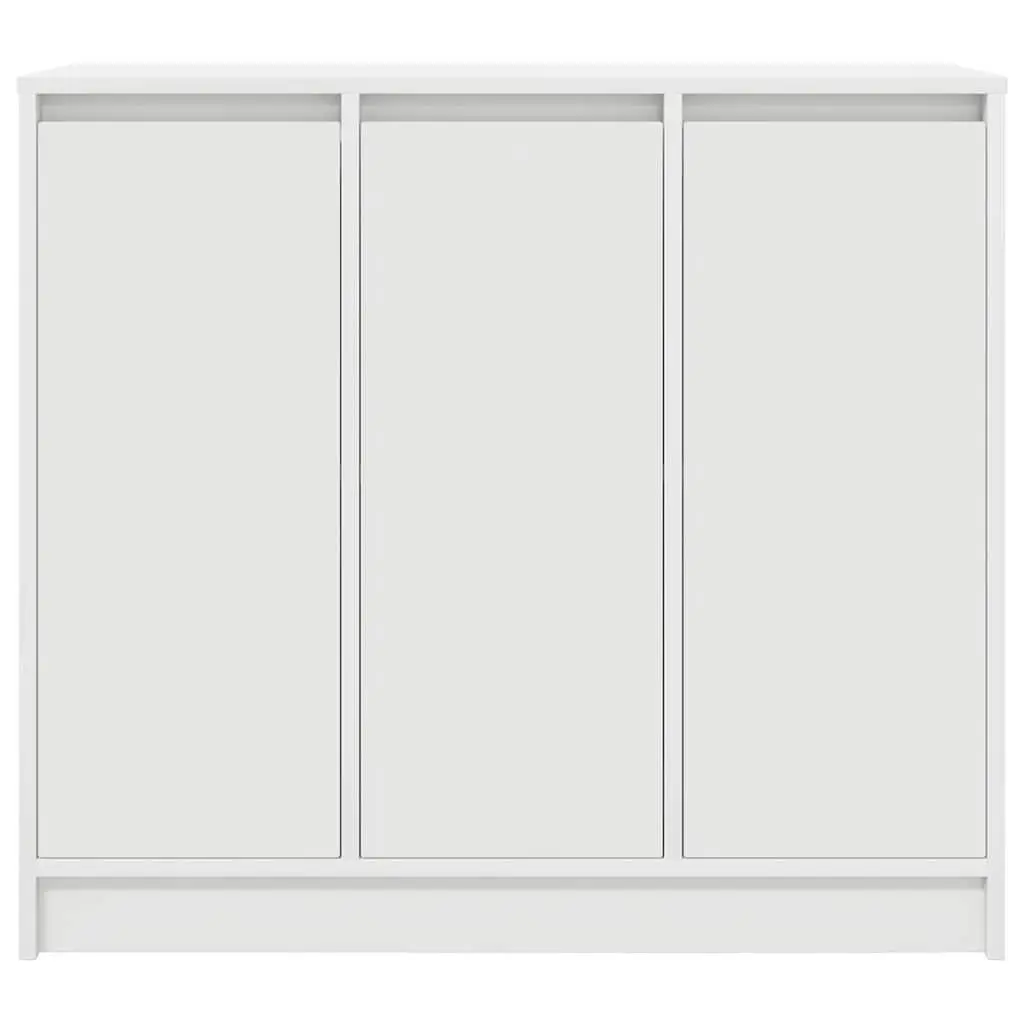 White Sideboard Cabinet Engineered Wood 85x34x76cm
