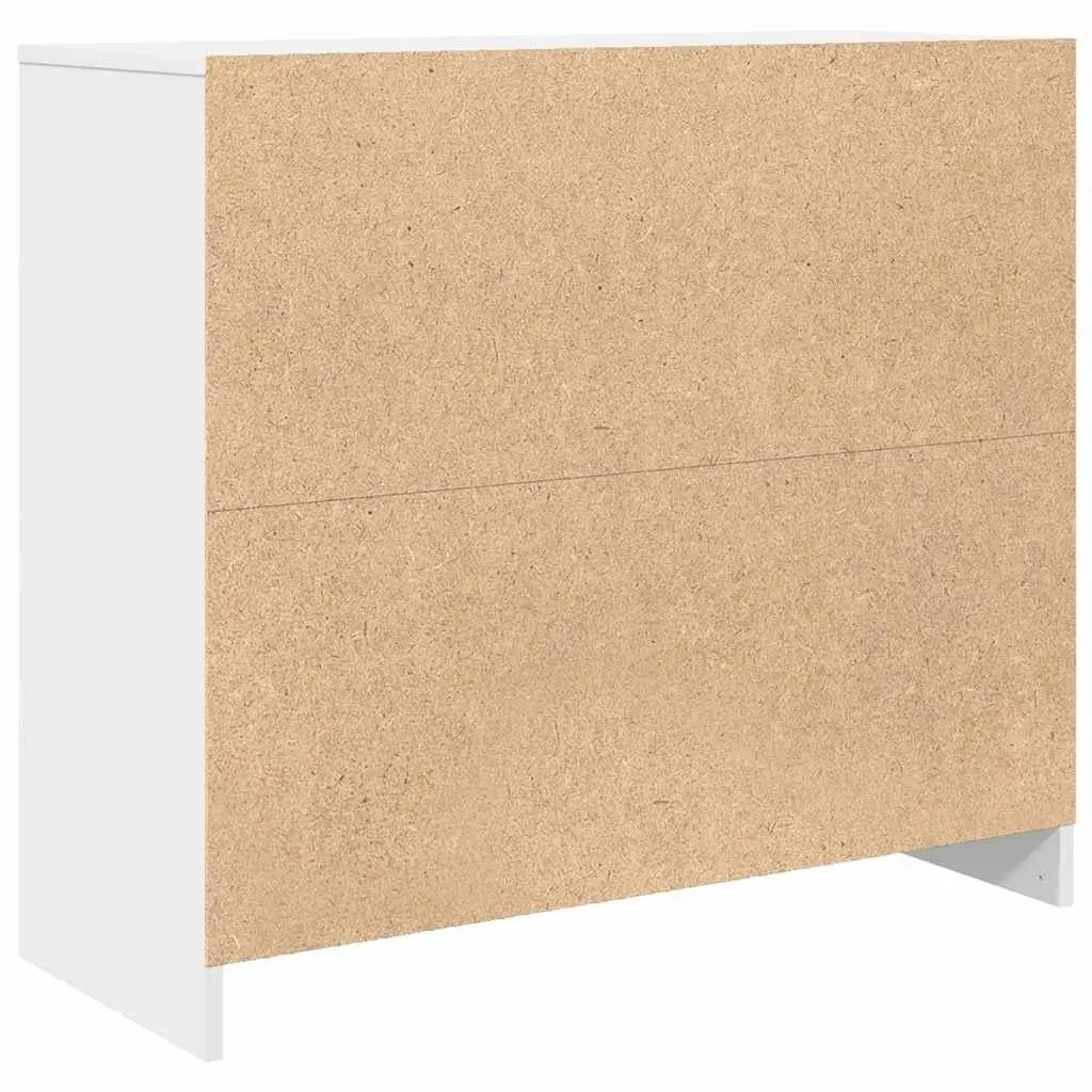 White Sideboard Cabinet Engineered Wood 85x34x76cm