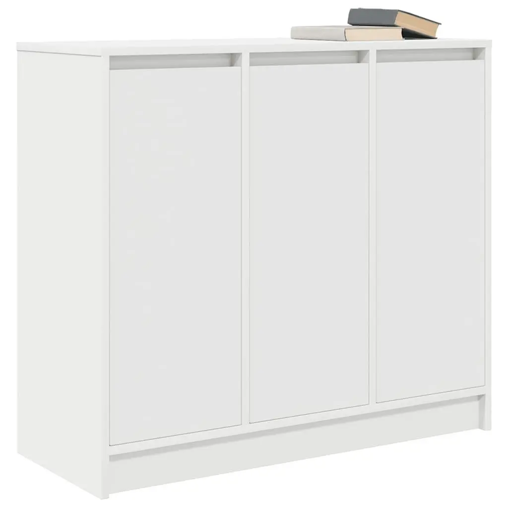White Sideboard Cabinet Engineered Wood 85x34x76cm