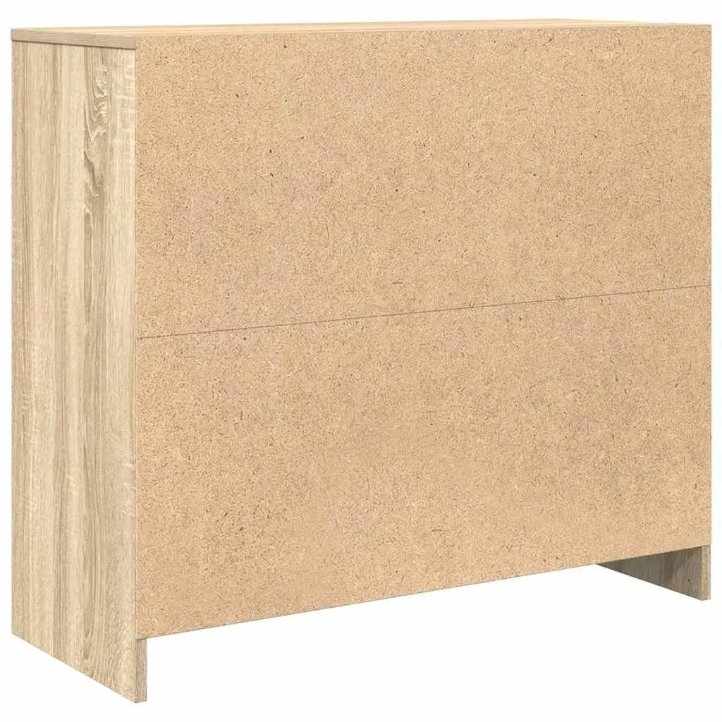 Sideboard Sonoma Oak Engineered Wood Storage Cabinet 85x34x76 cm