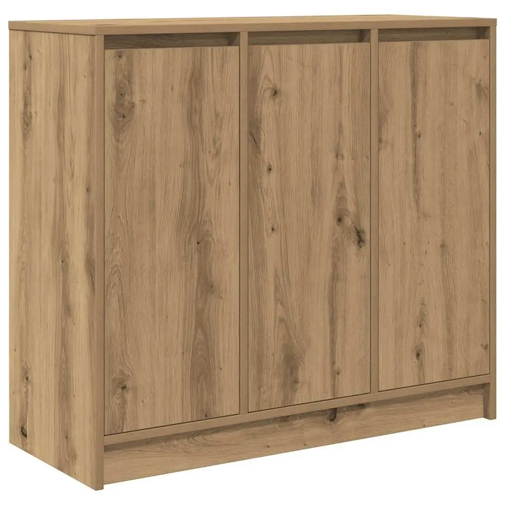 Sideboard Buffet Cabinet Storage Engineered Wood Artisan Oak Brown 85x34x76cm