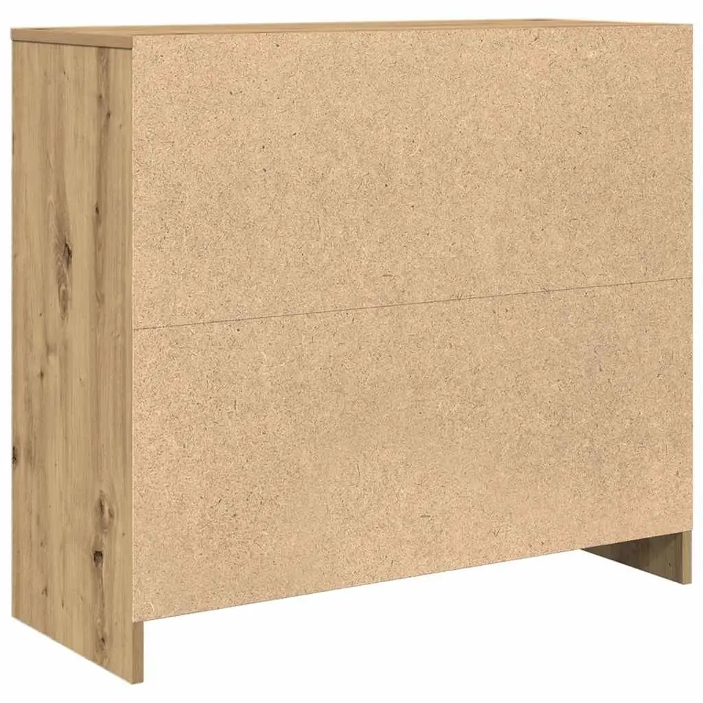 Sideboard Buffet Cabinet Storage Engineered Wood Artisan Oak Brown 85x34x76cm