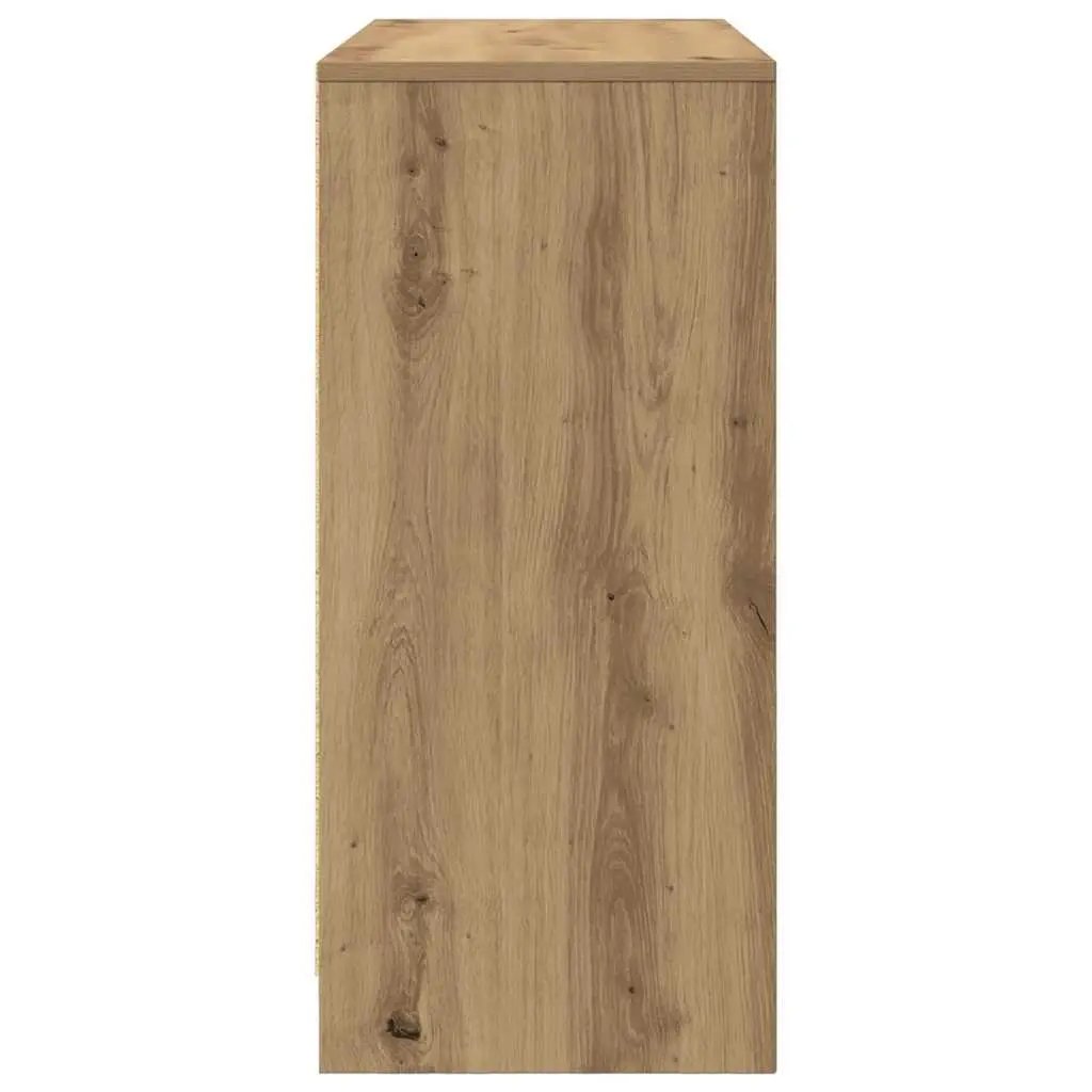Sideboard Buffet Cabinet Storage Engineered Wood Artisan Oak Brown 85x34x76cm
