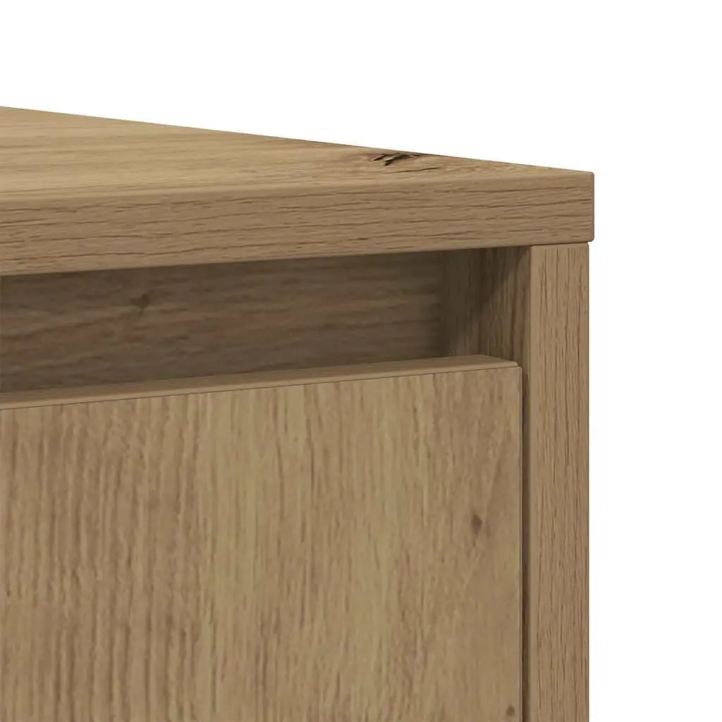 Sideboard Buffet Cabinet Storage Engineered Wood Artisan Oak Brown 85x34x76cm