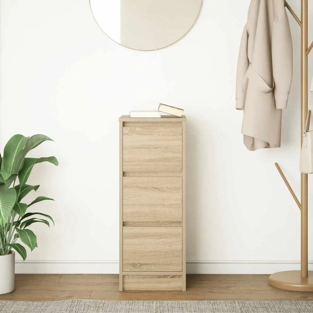 Sideboard Engineered Wood Brown 29.5x34x76 cm Storage Cabinet Buffet