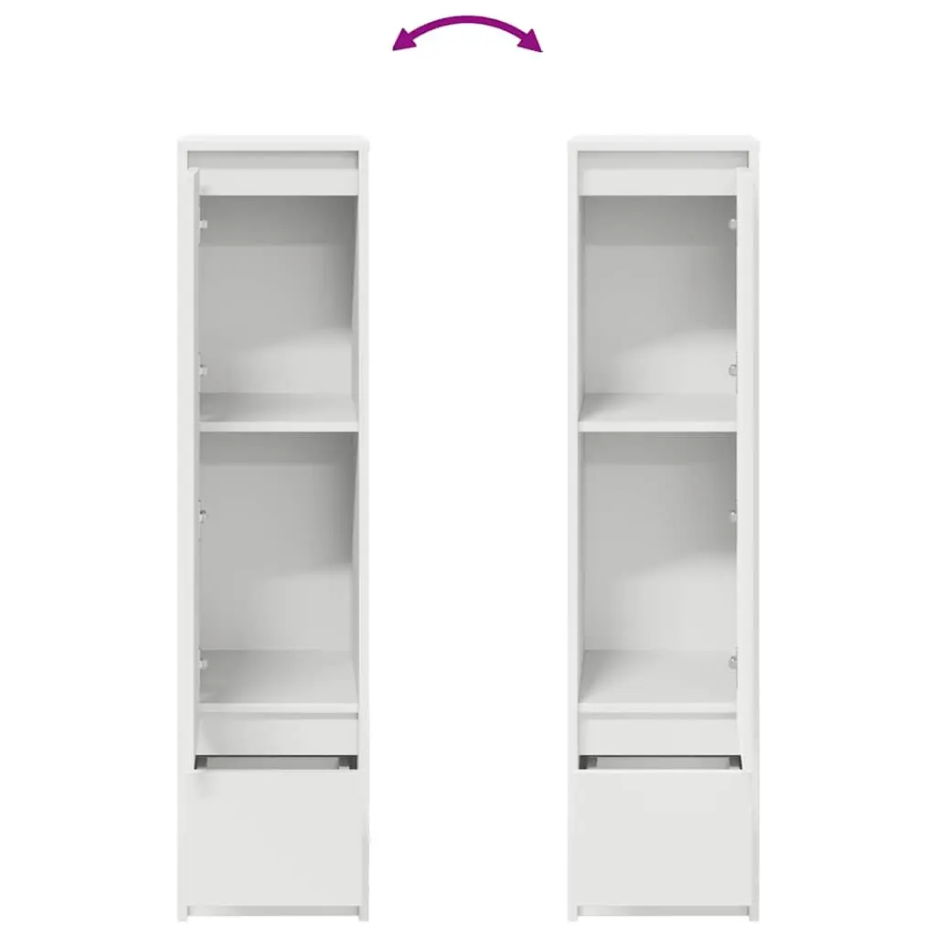 Highboard Storage Cabinet Engineered Wood White 29.5 x 34 x 119.5 cm