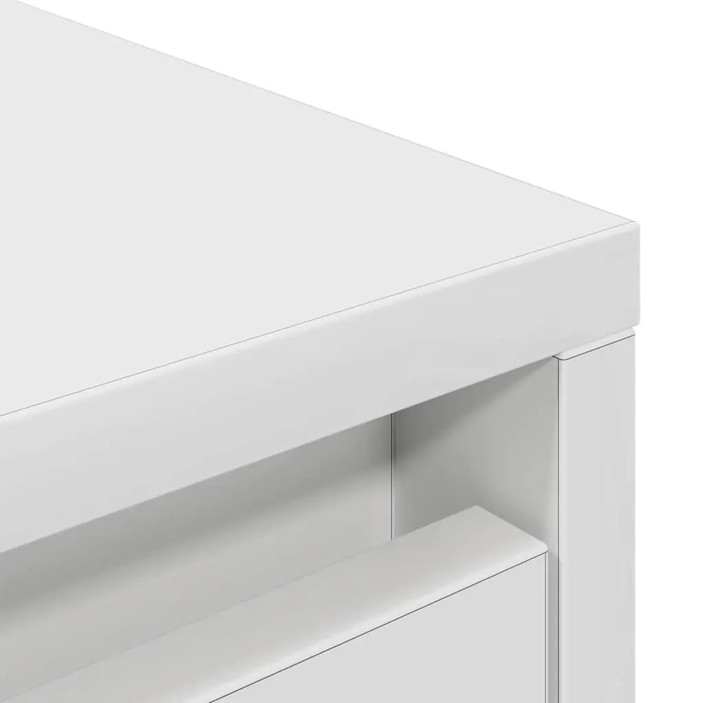 Highboard Storage Cabinet Engineered Wood White 29.5 x 34 x 119.5 cm